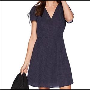 J. Crew Mercantile Navy Polka Dot Dress